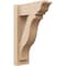 Ekena Millwork 6-in W x 14-in D x 22-in H Funston Trad Rough Cedar Woodgrain TimberThane Outlooker, Primed Tan OUTUR060X14X22FST04RCPR - alternate 1